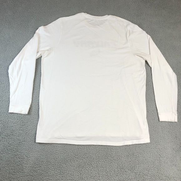 Adidas Shirt Men 2XLarge White Basketball Logo Spell Out Crew Neck‎ Sportswear - Picture 4 of 6